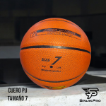 balón de baloncesto SPARKPRO marrón clásico tamaño 7 para interior
