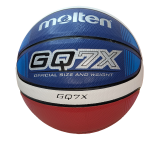 elota de baloncesto Molten GQ7X azul, blanca y roja, tamaño y peso oficial