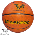 balón de baloncesto SPARKPRO marrón clásico tamaño 7 para interior