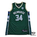 Camiseta NBA Milwaukee Bucks Giannis Antetokounmpo #34 verde