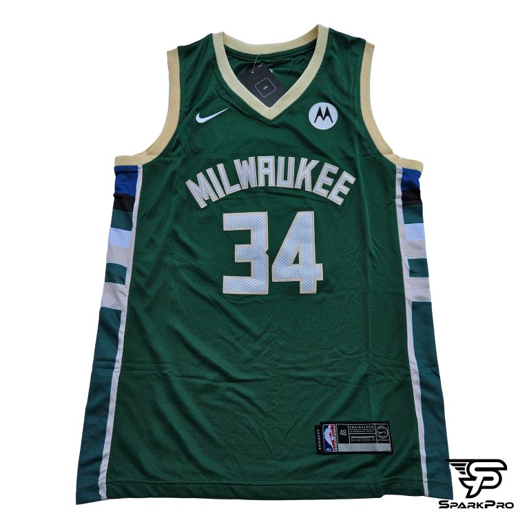 Camiseta NBA Milwaukee Bucks Giannis Antetokounmpo #34 verde