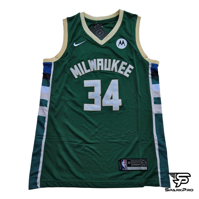 Camiseta NBA Milwaukee Bucks Giannis Antetokounmpo #34 verde