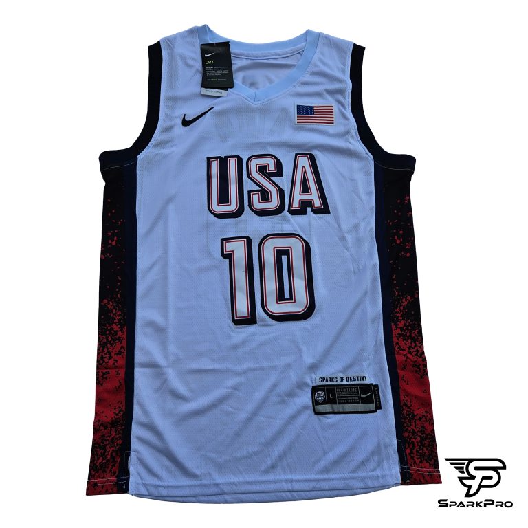 Camiseta NBA Team USA Jayson Tatum #10 blanca hombre