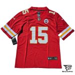 Camiseta NFL Kansas City Chiefs Patrick Mahomes #15 hombre roja