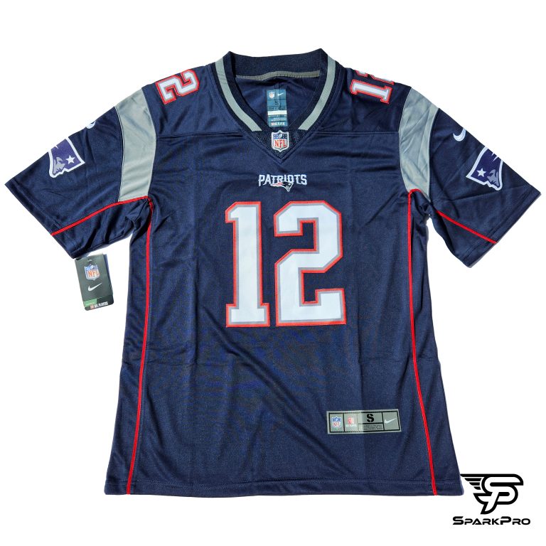 Camiseta NFL New England Patriots Tom Brady #12 azul marino