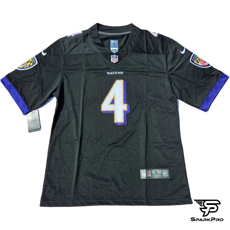 Camiseta NFL Baltimore Ravens Justin Tucker #4 hombre negra