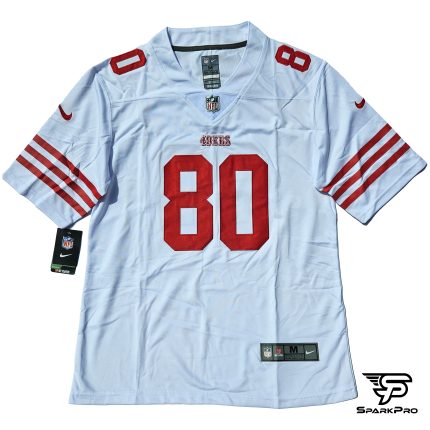 Camiseta NFL San Francisco 49ers Jerry Rice #80 blanca parte trasera
