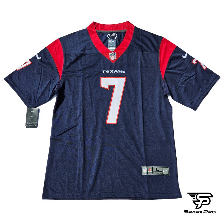Camiseta NFL Houston Texans CJ Stroud #7 hombre azul marino