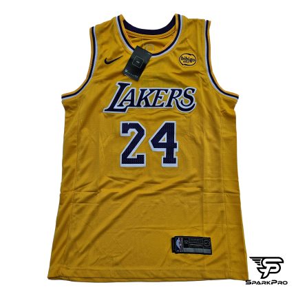 Camiseta NBA Los Angeles Lakers Kobe Bryant #24 amarilla