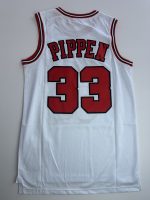 Camiseta NBA Chicago Bulls Scottie Pippen #33 Hardwood Classics blanca vista posterior