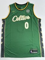 Camiseta NBA Boston Celtics Jayson Tatum #0 City Edition verde vista frontal