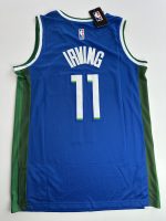 Camiseta NBA Dallas Mavericks Kyrie Irving #11 City Edition azul vista posterior