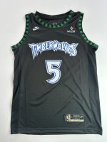 Camiseta NBA Minnesota Timberwolves Anthony Edwards #5 negra City Edition vista frontal