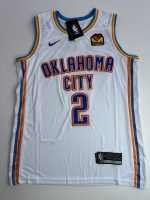 Camiseta NBA Oklahoma City Thunder Shai Gilgeous-Alexander #2 blanca City Edition vista frontal