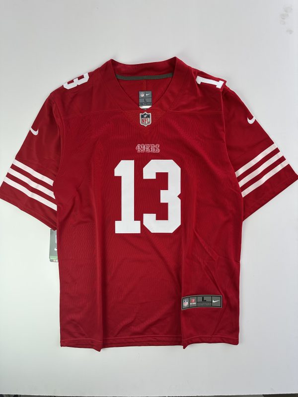 Camiseta NFL San Francisco 49ers Brock Purdy #13 roja vista frontal
