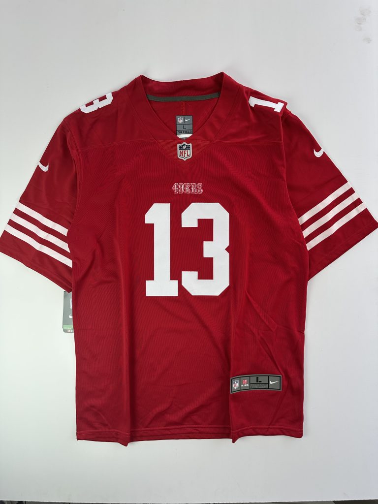 Camiseta NFL San Francisco 49ers Brock Purdy #13 roja vista frontal