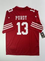 Camiseta NFL San Francisco 49ers Brock Purdy #13 roja vista posterior