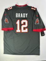 Camiseta NFL Tampa Bay Buccaneers Tom Brady #12 gris vista posterior