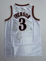 Camiseta NBA Philadelphia 76ers Allen Iverson #3 blanca vista posterior