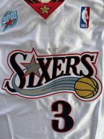 Logotipo Philadelphia 76ers bordado en camiseta NBA retro
