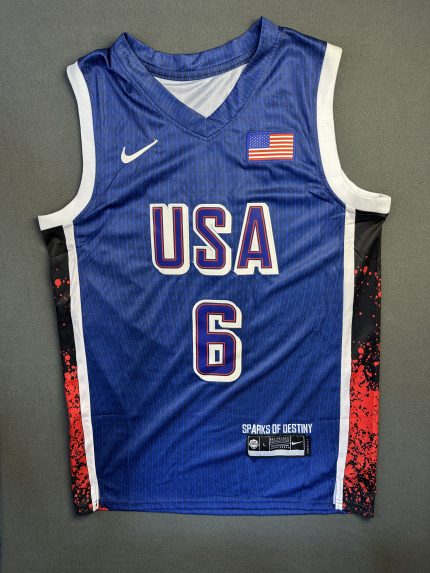 Camiseta Usa James #6 Nike Azul