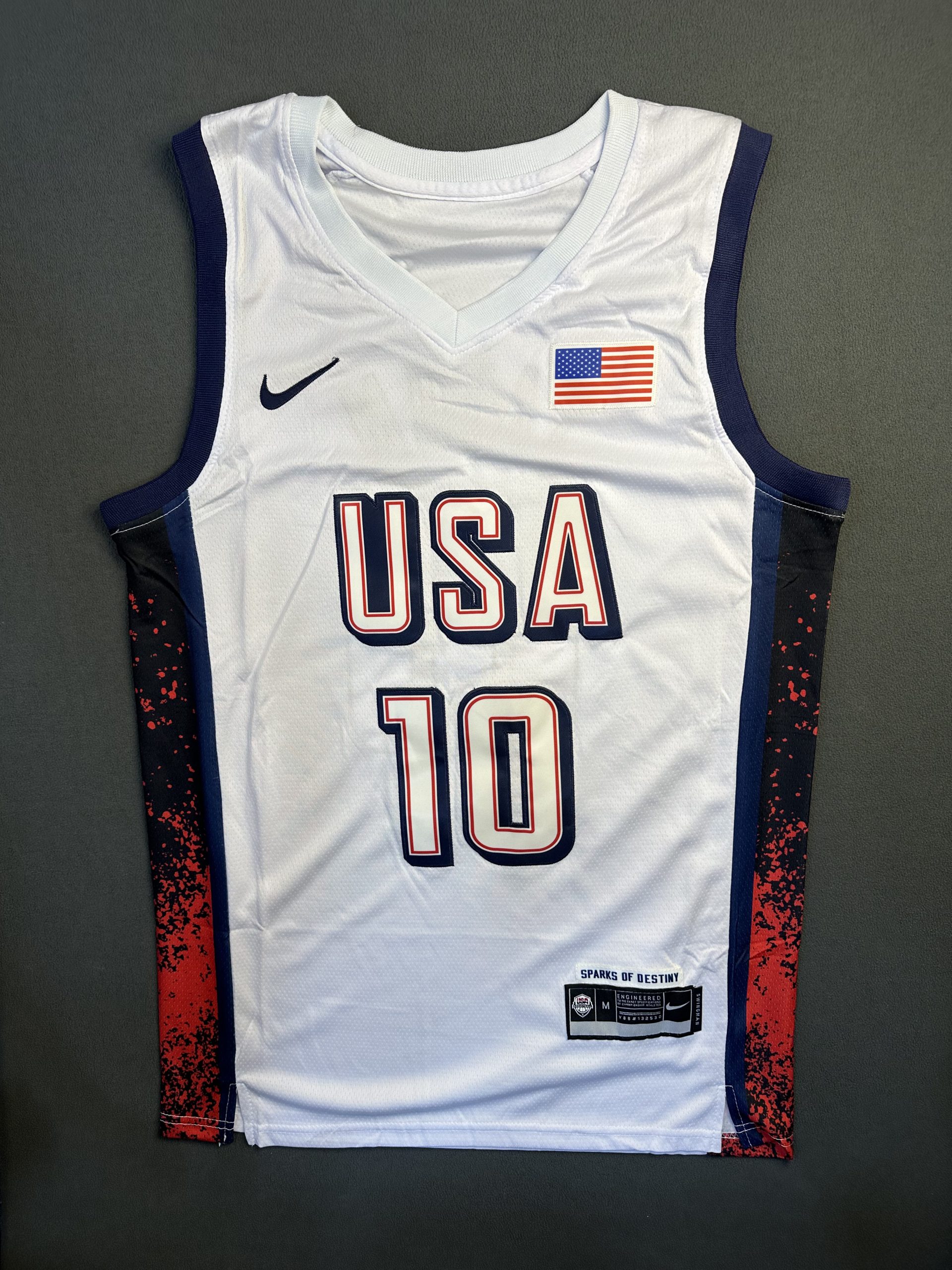 Camiseta Usa Tatum #10 Nike Blanco - Vista frontal