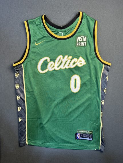 Camiseta Boston Celtics Tatum #0 Nike Verde