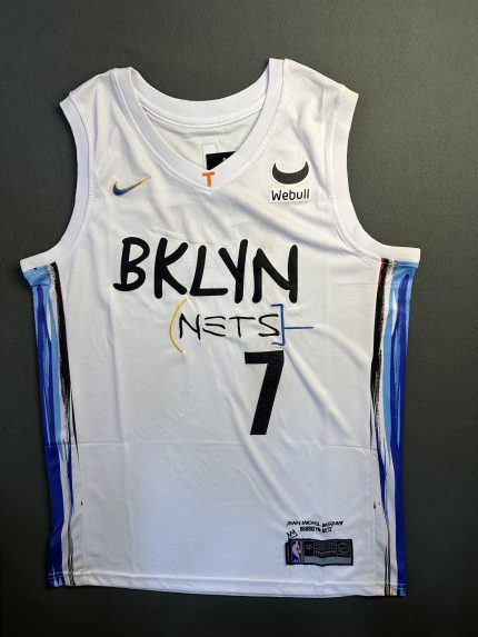 Camiseta Brooklyn Nets Durant #7 Nike Blanco