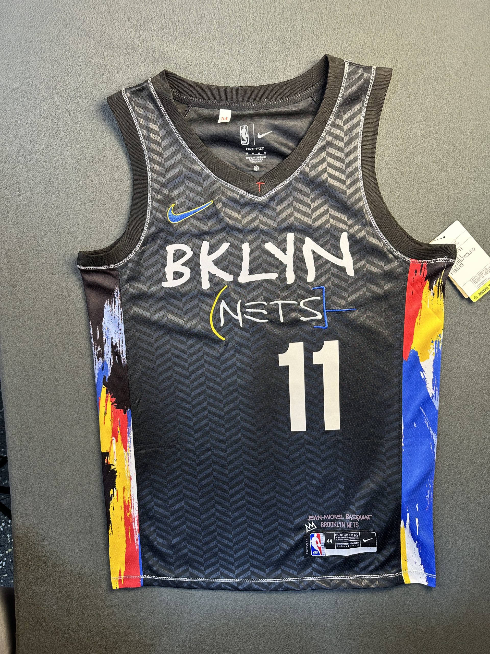 Camiseta Brooklyn Nets Irving #11 Nike Negro - Vista frontal