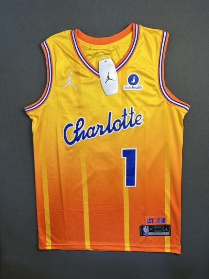 Camiseta Charlotte Ball #1 Jordan Naranja