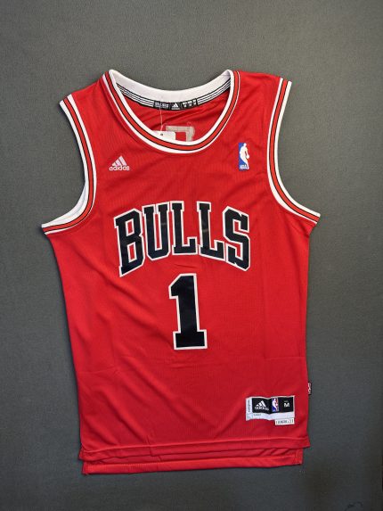 Camiseta Chicago Bulls Rose #1 Adidas Rojo