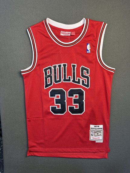 Camiseta Chicago Bulls Scottie Pippen #33 Mitchell & Ness Rojo