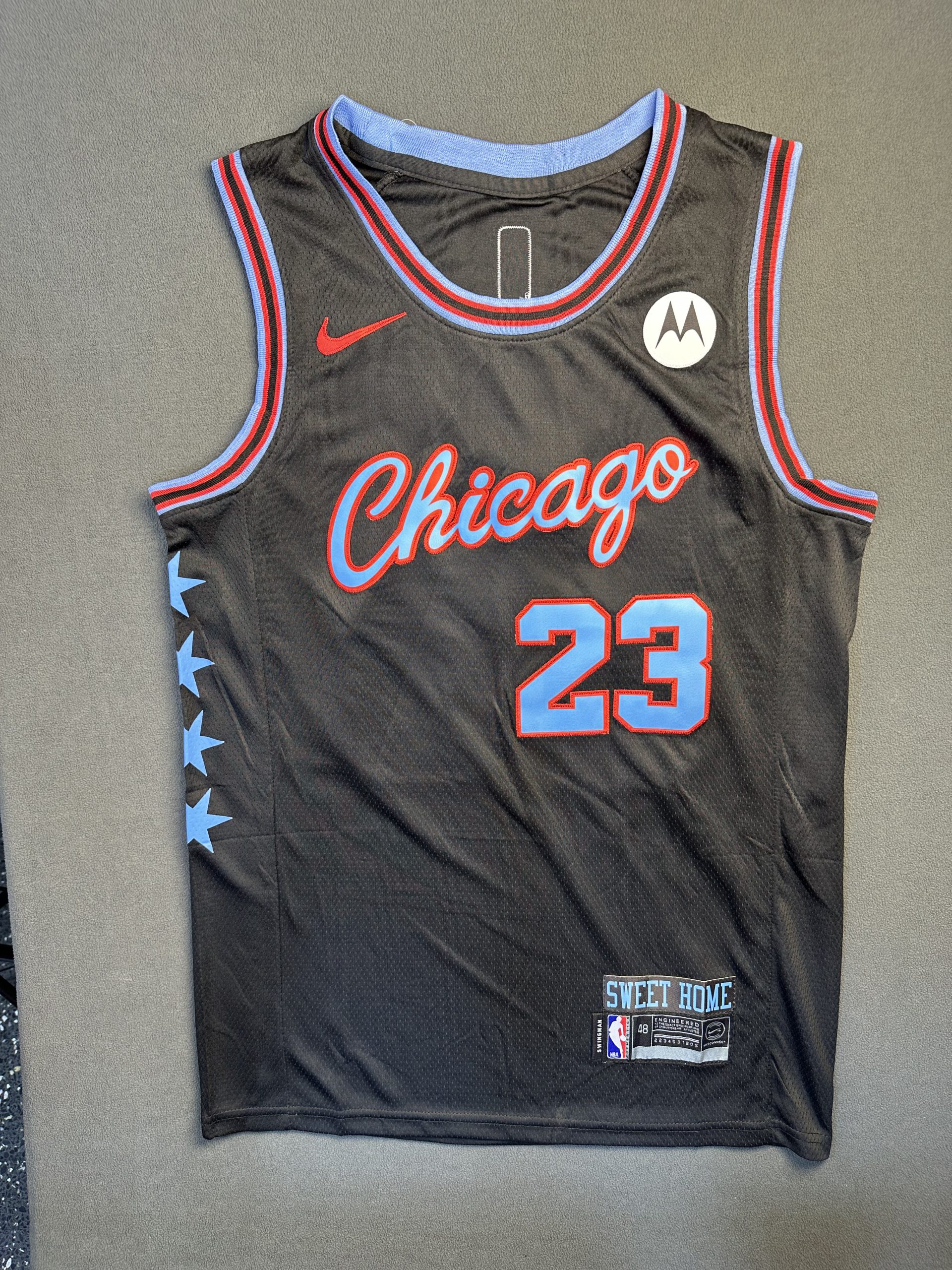 Camiseta Chicago Jordan #23 Nike Negro - Vista frontal