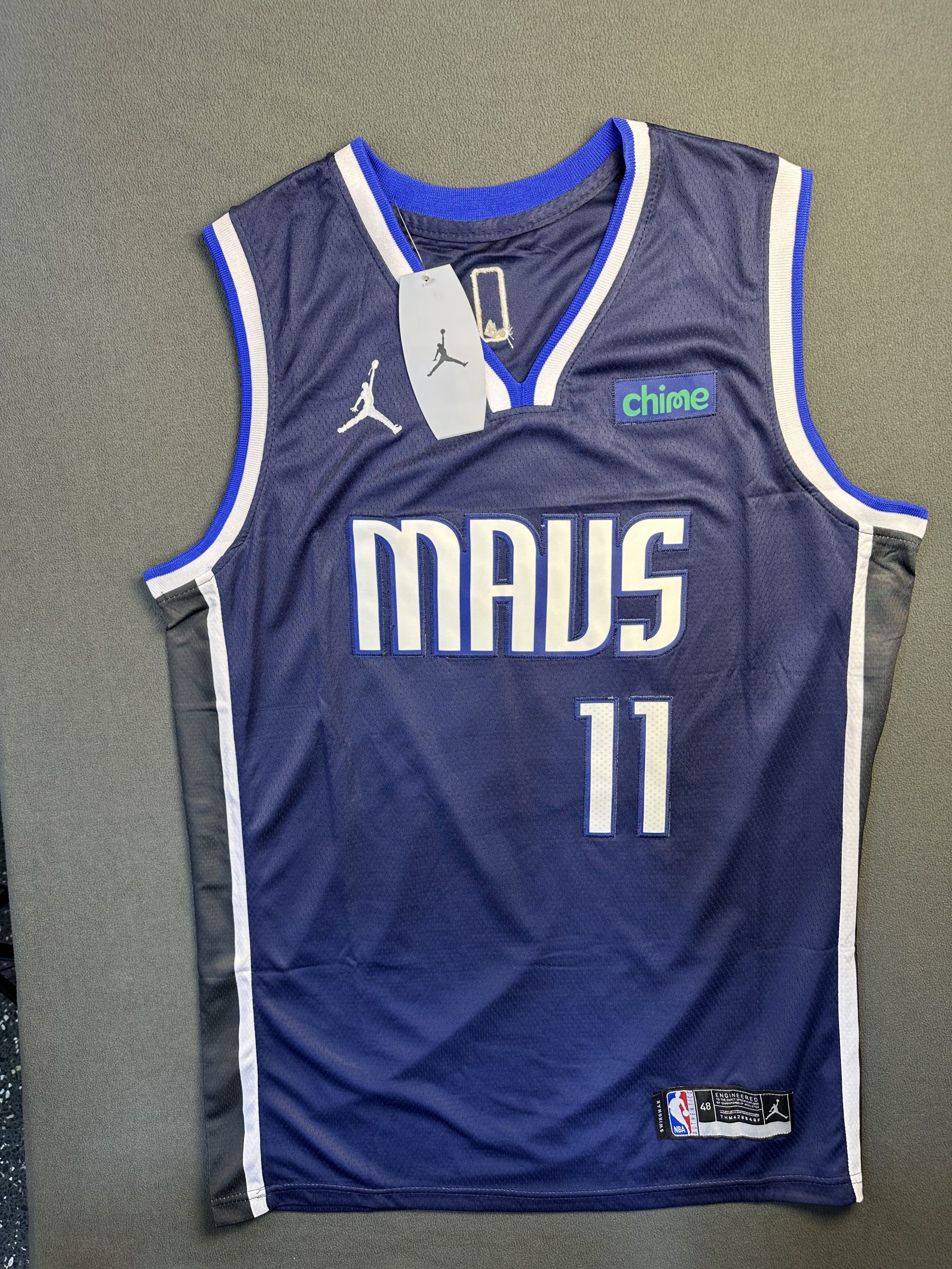 Camiseta Dallas Mavericks Irving #11 Jordan Azul - Vista frontal