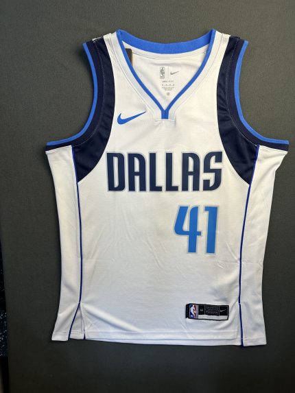 Camiseta Dallas Mavericks Nowitzki #41 Nike Blanco