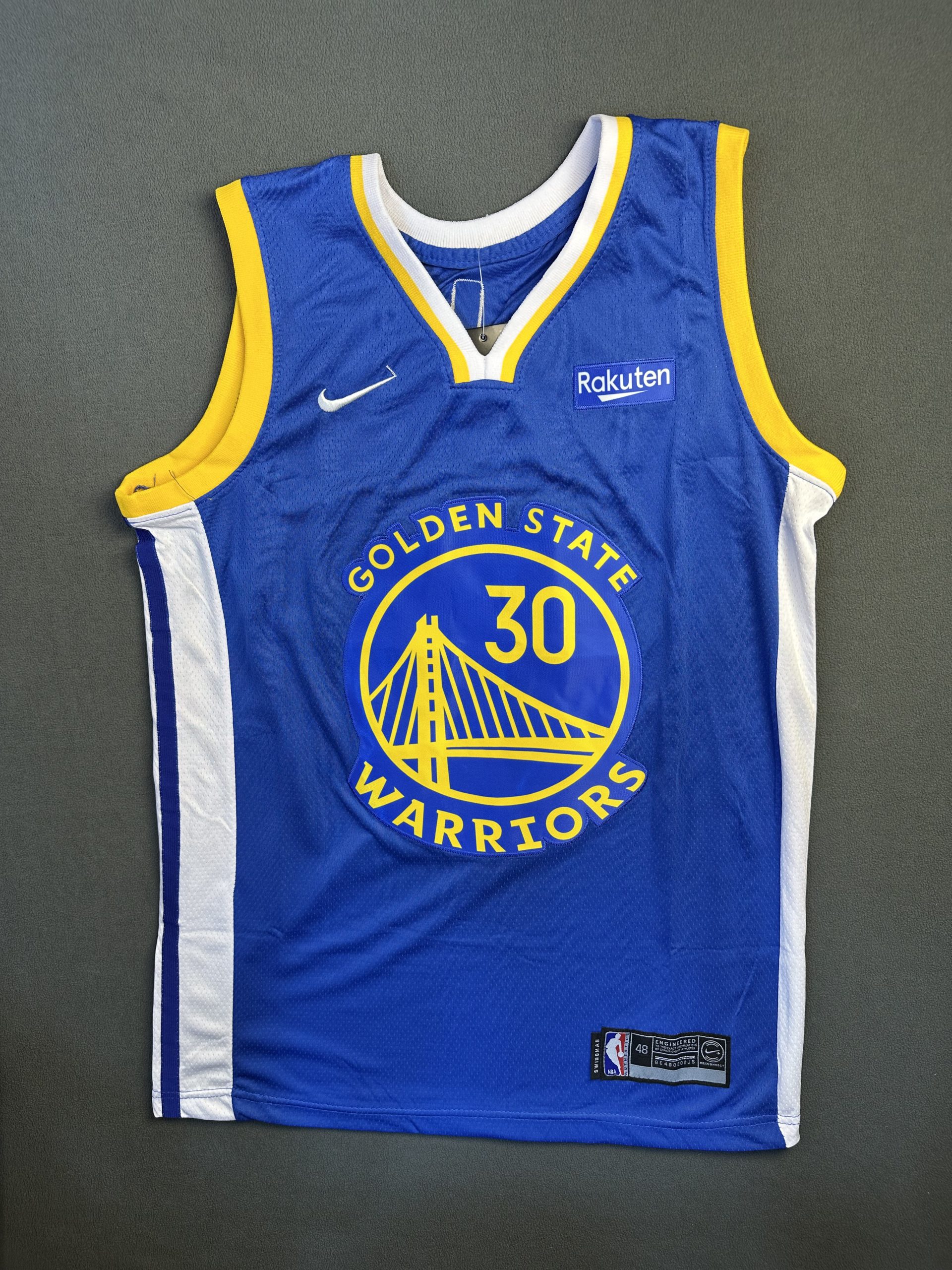Camiseta Golden State Warriors Curry #30 Nike Azul - Vista frontal