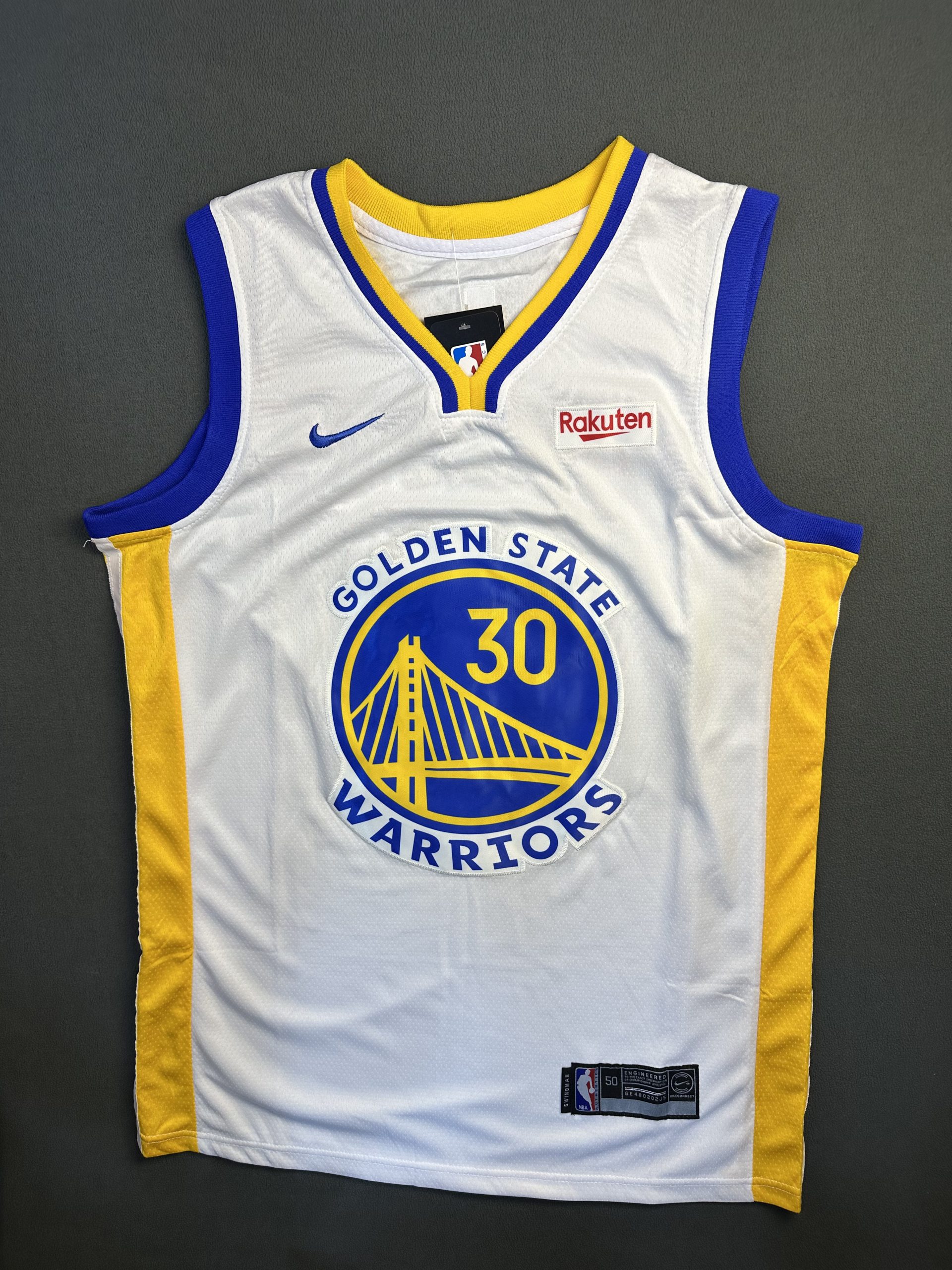 Camiseta Golden State Warriors Curry #30 Nike Blanco - Vista frontal