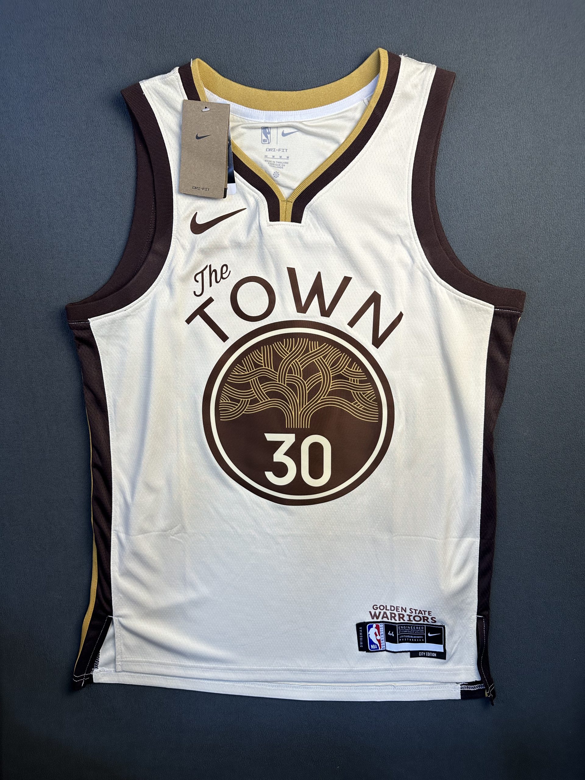 Camiseta Golden State Warriors Curry #30 Nike Blanco - Vista frontal