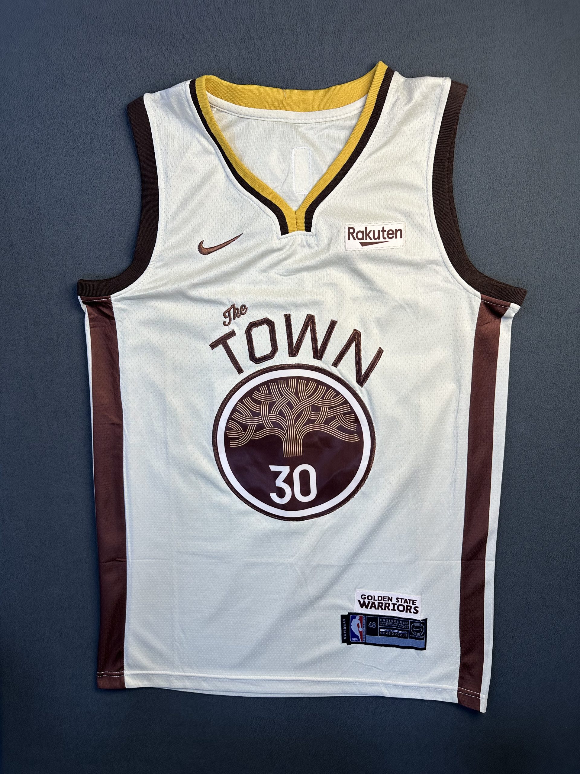 Camiseta Golden State Warriors Curry #30 Nike Blanco - Vista frontal