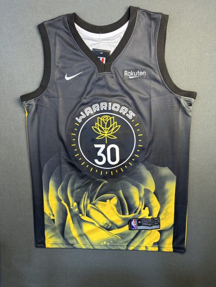Camiseta Golden State Warriors Curry #30 Nike Negro
