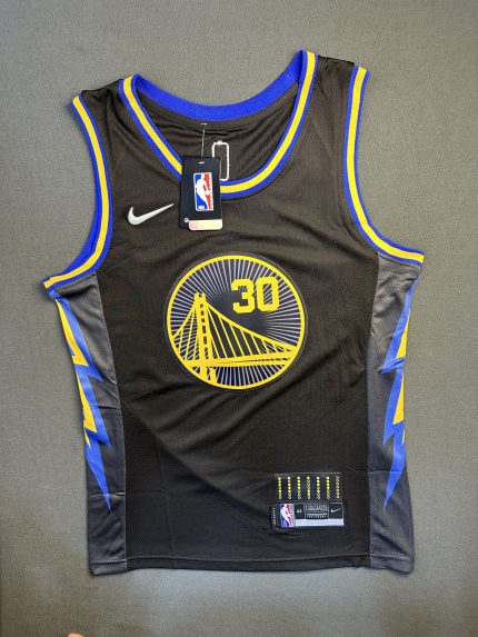 Camiseta Golden State Warriors Curry #30 Nike Negro