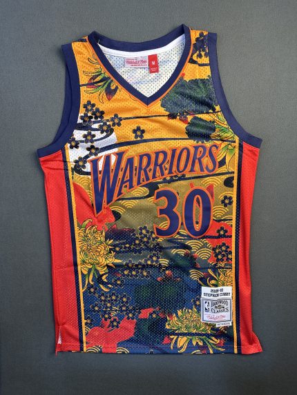 Camiseta Golden State Warriors Stephen Curry #30 Mitchell & Ness Amarillo