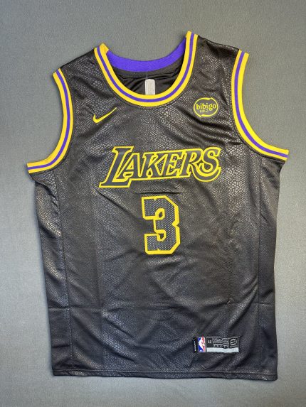 Camiseta Los Angeles Lakers Anthony Davis #3 Nike Negro