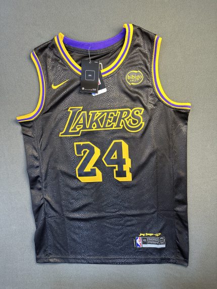 Camiseta Los Angeles Lakers Bryant #24 Nike Negro