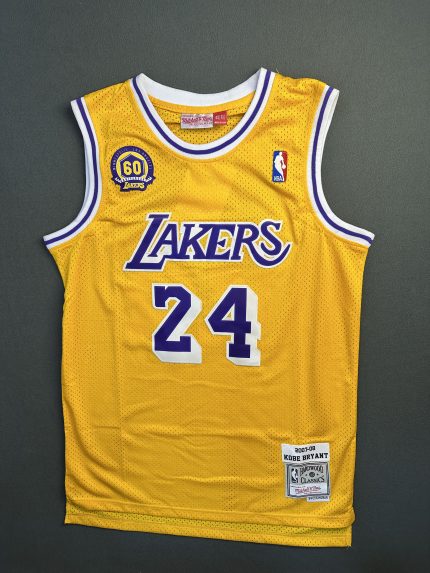 Camiseta Los Angeles Lakers Kobe Bryant #24 Mitchell & Ness Amarillo