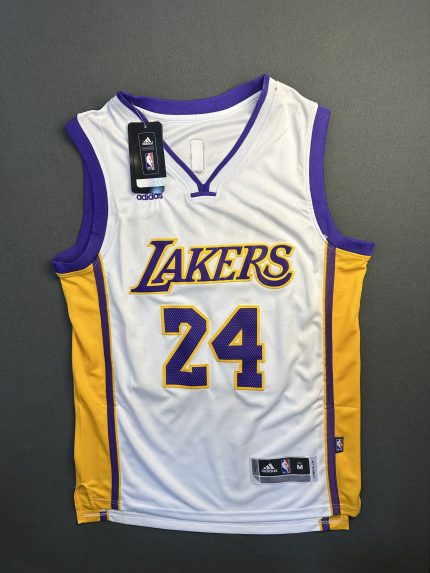 Camiseta Los Angeles Lakers Kobe Bryant #24 Adidas Blanco
