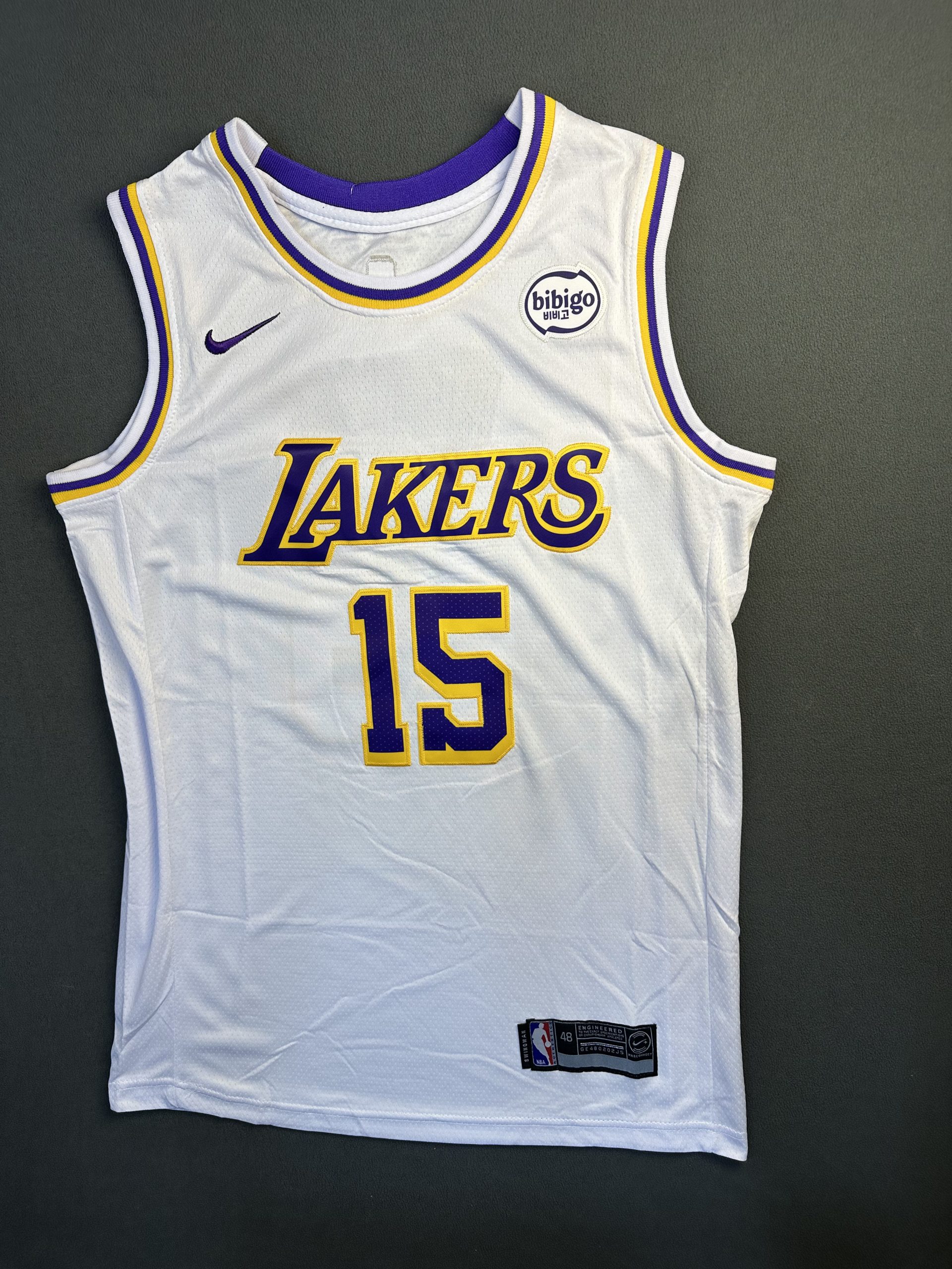 Camiseta Los Angeles Lakers Reaves #15 Nike Blanco - Vista frontal