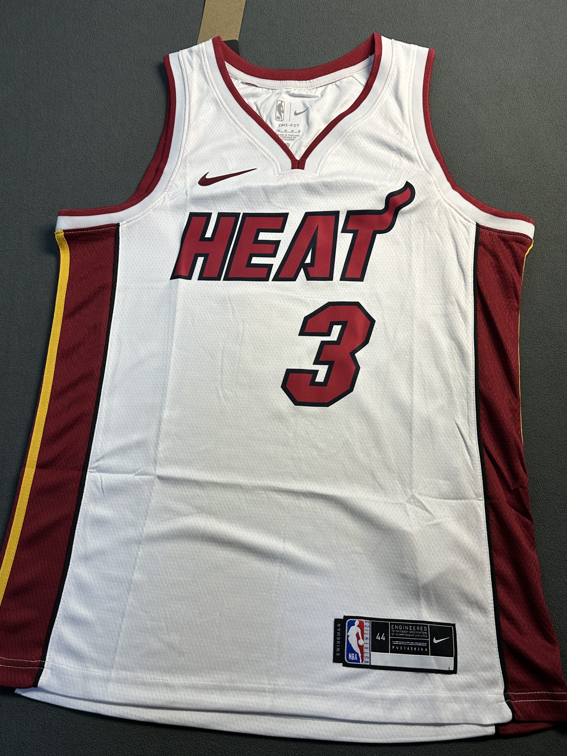 Camiseta Miami Heat Wade #3 Nike Blanco - Vista frontal
