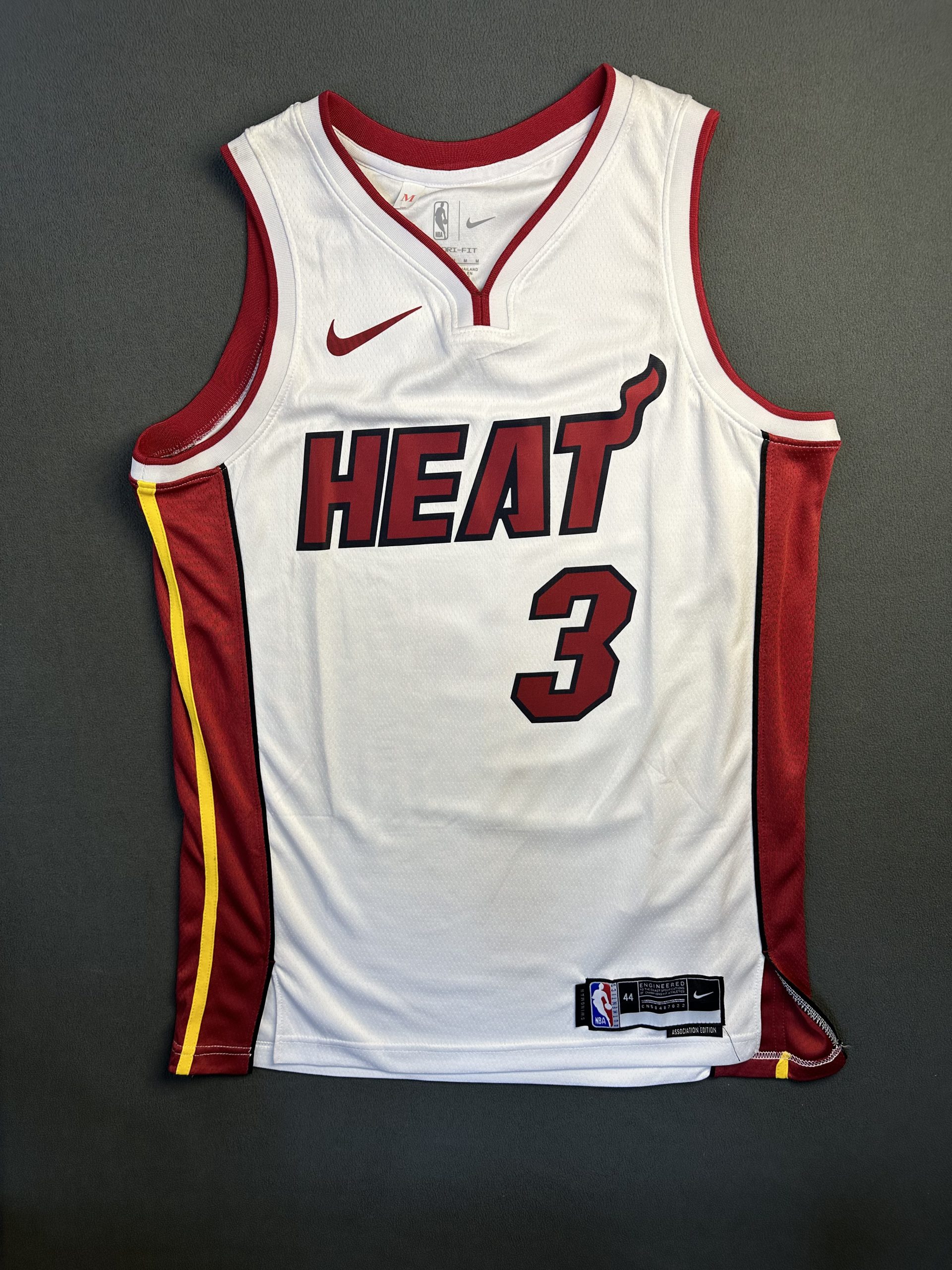 Camiseta Miami Heat Wade #3 Nike Blanco - Vista frontal