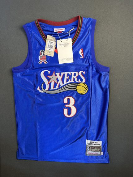 Camiseta Philadelphia 76ers Allen Iverson #3 Mitchell & Ness Azul